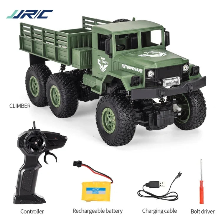 ของเล่นรถบรรทุกเกราะ 6 ล้อ Dongfeng 8 ควบคุมระยะไกล 2.4Ghz 4 ช่อง JJR/C 1:18, Dongfeng 8 (สีเขียว), Dongfeng 8 (สีเหลือง)