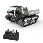 MoFun SW(RC)-007 รีโมทคอนโทรลไร้สาย 2.4G 10 ช่อง รถบรรทุกดัมพ์ ของเล่นประกอบสแตนเลสสำหรับเด็ก DIY, SW(RC)-007