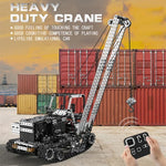 ของเล่นประกอบสแตนเลสสำหรับเด็ก MoFun SW(RC)-010 รีโมทไร้สาย 2.4G 10 ช่อง พร้อมเครนข้าง, SW(RC)-010