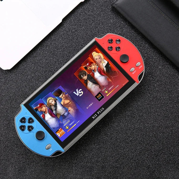 เครื่องเล่นเกมพกพา Powkiddy X12 Plus เกมคลาสสิกย้อนยุค พร้อมหน้าจอ HD 7 นิ้ว และหน่วยความจำ 16GB, รองรับ MP4 / หนังสืออิเล็กทรอนิกส์, รุ่น X12 Plus