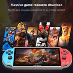 เครื่องเล่นเกมพกพา Powkiddy X12 Plus เกมคลาสสิกย้อนยุค พร้อมหน้าจอ HD 7 นิ้ว และหน่วยความจำ 16GB, รองรับ MP4 / หนังสืออิเล็กทรอนิกส์, รุ่น X12 Plus