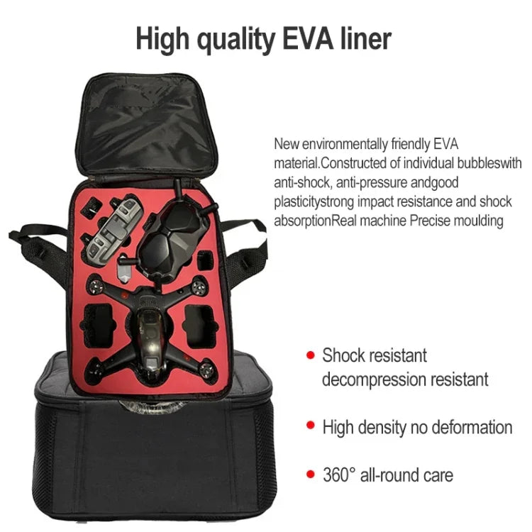 กระเป๋าเป้เก็บของ DJI FPV Combo กันกระแทก กันสึก กันน้ำ ทำจากไนลอน, กระเป๋ากันน้ำ