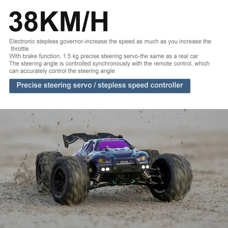 รถบังคับไฟฟ้า 4WD 1:16 2.4G รถมอนสเตอร์คูเป้ของเล่น, SCY-16101 / สีน้ำเงิน
