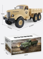 รถบรรทุกทหารบังคับวิทยุ 6WD แบบสายพาน ขนาด 1:16 2.4GHz รุ่น JJR/C Q60 Transporter-1, รุ่น Q60