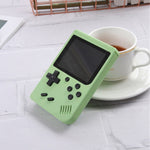 เครื่องเล่นเกมพกพาคลาสสิกมินิแมคคารอน MK500 สำหรับเด็ก มีเกมในตัว 500 เกม รองรับเอาต์พุต AV, MK500 / เทา, MK500 / น้ำเงิน, MK500 / เหลือง, MK500 / ชมพู, MK500 / เขียว