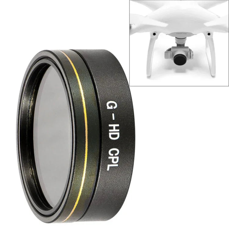 ฟิลเตอร์เลนส์ CPL สำหรับโดรน HD DJI Phantom 4 Pro, CPL