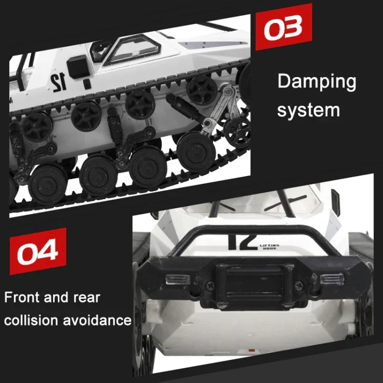 SG-1203 รถถังบังคับวิทยุจำลอง 1:12 2.4G EV Tracked Vehicle รถออฟโรด ของเล่นรถโมเดล