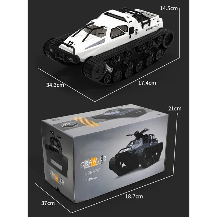 SG-1203 รถถังบังคับวิทยุจำลอง 1:12 2.4G EV Tracked Vehicle รถออฟโรด ของเล่นรถโมเดล