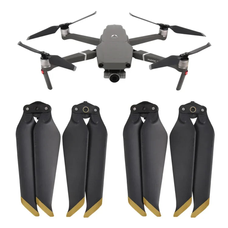 ใบพัดปลดเร็วเสียงต่ำ 2 คู่ 8743F สำหรับ DJI Mavic 2 Pro / Zoom, สำหรับ DJI Mavic 2  2 คู่ สีทอง, สำหรับ DJI Mavic 2  2 คู่ สีเงิน