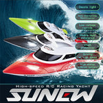 HongXunJie HJ806 เรือแข่งความเร็วสูง 2.4GHz ระบบระบายความร้อนด้วยน้ำ พร้อมรีโมทคอนโทรล, ฟังก์ชันพลิกอัตโนมัติ, ระยะควบคุม 200 ม.