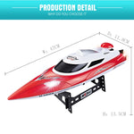 HongXunJie HJ806 เรือแข่งความเร็วสูง 2.4GHz ระบบระบายความร้อนด้วยน้ำ พร้อมรีโมทคอนโทรล, ฟังก์ชันพลิกอัตโนมัติ, ระยะควบคุม 200 ม.