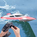 HongXunJie HJ806 เรือแข่งความเร็วสูง 2.4GHz ระบบระบายความร้อนด้วยน้ำ พร้อมรีโมทคอนโทรล, ฟังก์ชันพลิกอัตโนมัติ, ระยะควบคุม 200 ม.