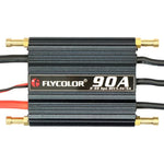 ตัวควบคุมความเร็วอิเล็กทรอนิกส์กันน้ำ Flycolor Flymoster Series 90A 2-6S สำหรับเรือ RC, 90A 2-6S