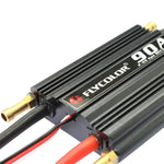 ตัวควบคุมความเร็วอิเล็กทรอนิกส์กันน้ำ Flycolor Flymoster Series 90A 2-6S สำหรับเรือ RC, 90A 2-6S