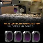 ฟิลเตอร์เลนส์ ND8-PL + ND16-PL + ND32-PL + ND64-PL ND-PL สำหรับ DJI Mavic 2 Pro รุ่น Sunnylife M2P-FI538
