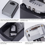 Large Password Lock Metal Storage Box Villa Security Box Wall Cabinet Safety Box