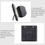 TS-8608 นาฬิกาหน้าจอใหญ่มัลติฟังก์ชัน เทอร์โมมิเตอร์และไฮโกรมิเตอร์สำหรับบ้าน, TS-8608