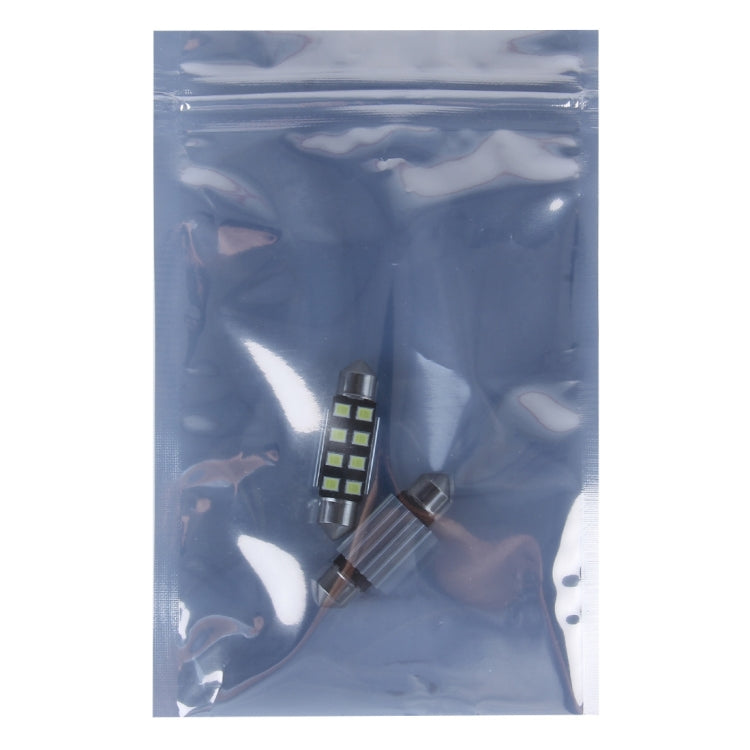 2 PCS 36mm Festoon 3W 300LM White Light 8 LED 3528 SMD Canbus Error-Free Car Reading Lamps,  DC 12, 36mm