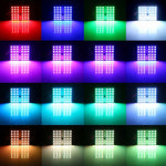 2 PCS Colorful 36MM T10 Port Remote Control Car Dome Lamp LED Reading Light with 6 LED Lights, 36MM 6 LED Lights