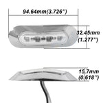 10 PCS DC 10-30V Car Truck Trailer Piranha 3-LED Side Marker Indicator Lights Bulb Lamp, Light Color: White, 10 PCS White Light