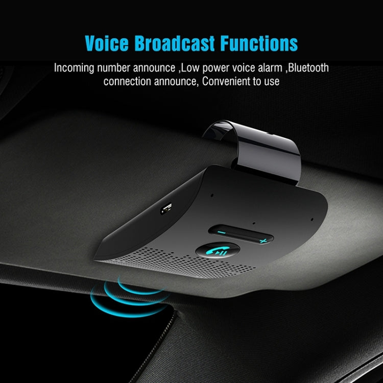 ชุดลำโพงบลูทูธไร้สาย SP09 Multipoint V4.2 พร้อมแฮนด์ฟรีในรถ รองรับการอ่านเสียงและเซ็นเซอร์สั่น