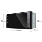 เครื่องนำทาง GPS รถยนต์หน้าจอสัมผัสมัลติทัช 7 นิ้ว 848V รองรับการ์ด TF / USB / AUX / เครื่องเล่น MP5 / ลิงก์หน้าจอ Android & iPhone, 848V