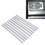10 PCS SHENHAO AD-0834 Auto Car Air Vent Moulding Trim Decoration Strip, 10 PCS AD-0834