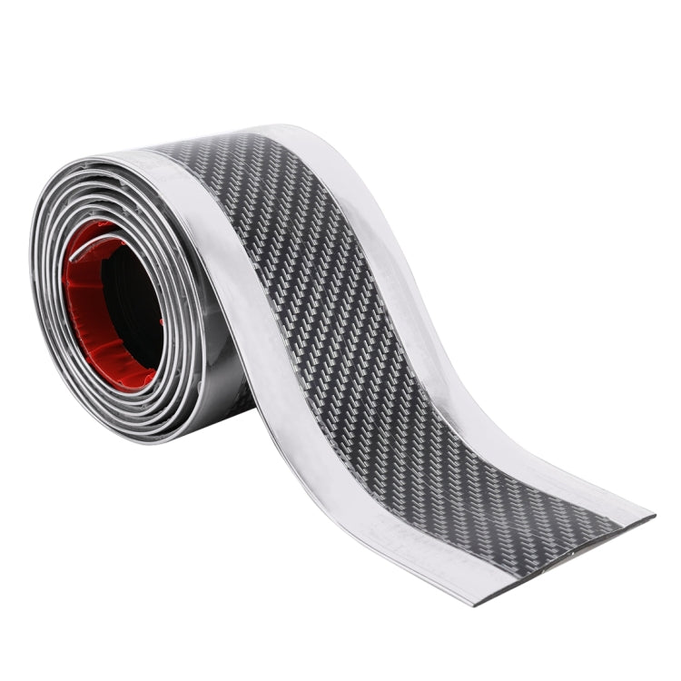 Universal Electroplate Carbon Fibre Car Door Threshold Decoration Strip Decorative Sticker, Size : 3CM x 2M, 3CM x 2M (Silver), 3CM x 2M (Gold), 3CM x 2M (Red)