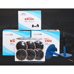24 PCS 4mm Mushroom Nail-tyre Film Tyre Cold Patch Film Rubber Tire Repair Kit, 4mm