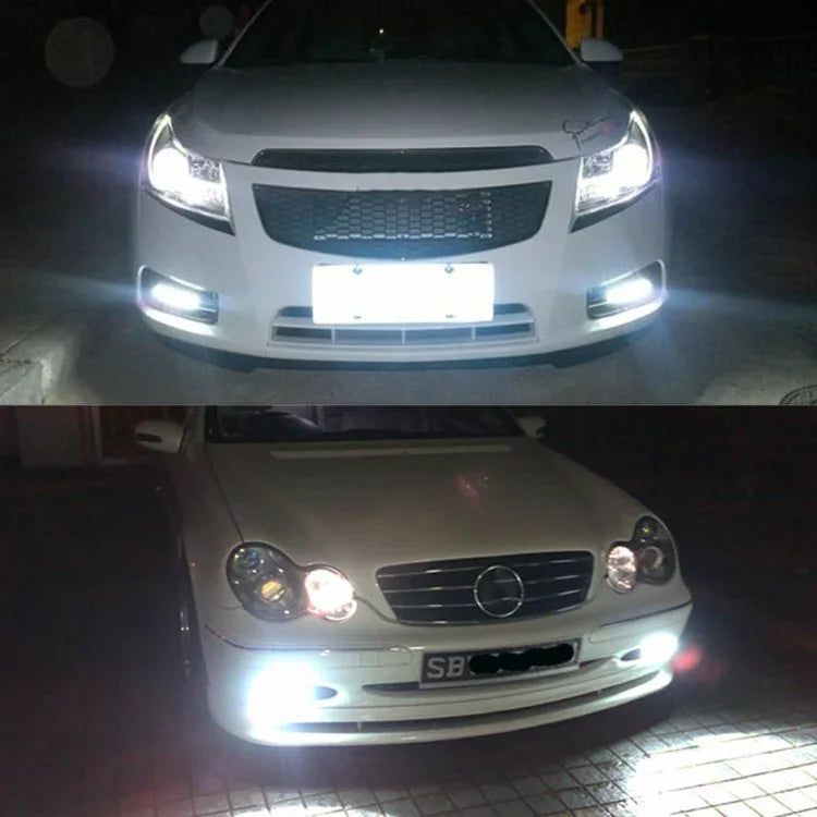 ไฟตัดหมอกรถยนต์ 2 ชิ้น 9005 DC9-16V / 3.5W / 6000K / 320LM ไฟ LED 12 ดวง SMD-ZH3030 พร้อมกระแสคงที่, 9005