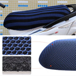Waterproof Motorcycle Sun Protection Heat Insulation Seat Cover Prevent Bask In Seat Scooter Cushion Protect, Size: XXL, Length: 86- 92cm; Width: 40-56cm, Size: XXL (Black Red), Size: XXL (Black Blue), Size: XXL (Blue), Size: XXL (Black)