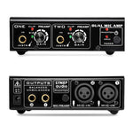LINEPAUDIO A961 เครื่องขยายเสียงไมโครโฟน 2 ช่องสำหรับกีตาร์ไฟฟ้าและเบสไฟฟ้า, A961