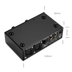 LINEPAUDIO A961 เครื่องขยายเสียงไมโครโฟน 2 ช่องสำหรับกีตาร์ไฟฟ้าและเบสไฟฟ้า, A961