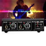LINEPAUDIO A961 เครื่องขยายเสียงไมโครโฟน 2 ช่องสำหรับกีตาร์ไฟฟ้าและเบสไฟฟ้า, A961