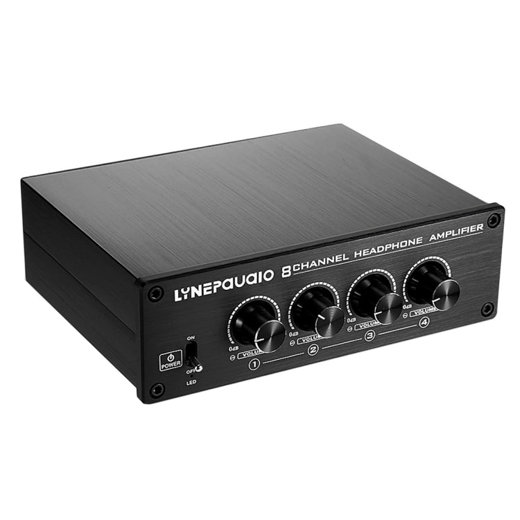LINEPAUDIO A966 Pro แอมพลิฟายเออร์หูฟัง 8 ช่อง ตัวกระจายสัญญาณหูฟัง, A966
