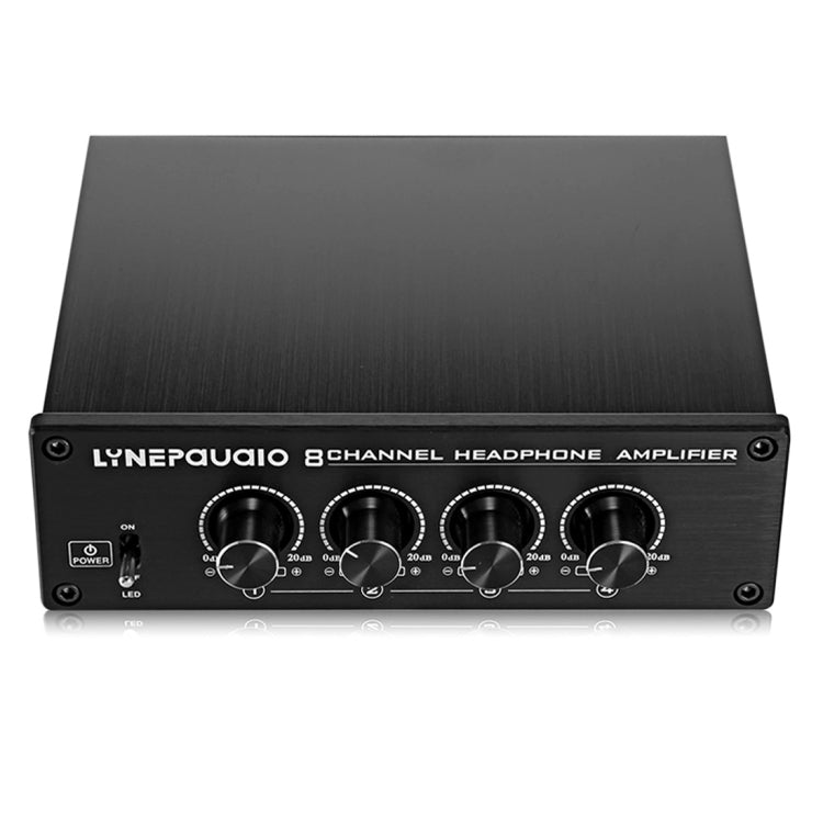 LINEPAUDIO A966 Pro แอมพลิฟายเออร์หูฟัง 8 ช่อง ตัวกระจายสัญญาณหูฟัง, A966