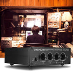 LINEPAUDIO A966 Pro แอมพลิฟายเออร์หูฟัง 8 ช่อง ตัวกระจายสัญญาณหูฟัง, A966
