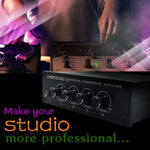 LINEPAUDIO A966 Pro แอมพลิฟายเออร์หูฟัง 8 ช่อง ตัวกระจายสัญญาณหูฟัง, A966