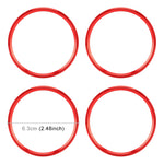 4 PCS Car Metal Wheel Hub Decoration Ring for BMW 5 Series 2018
