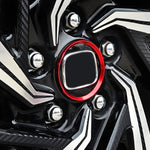 4 PCS Car Metal Wheel Hub Decoration Ring for BMW 5 Series 2018