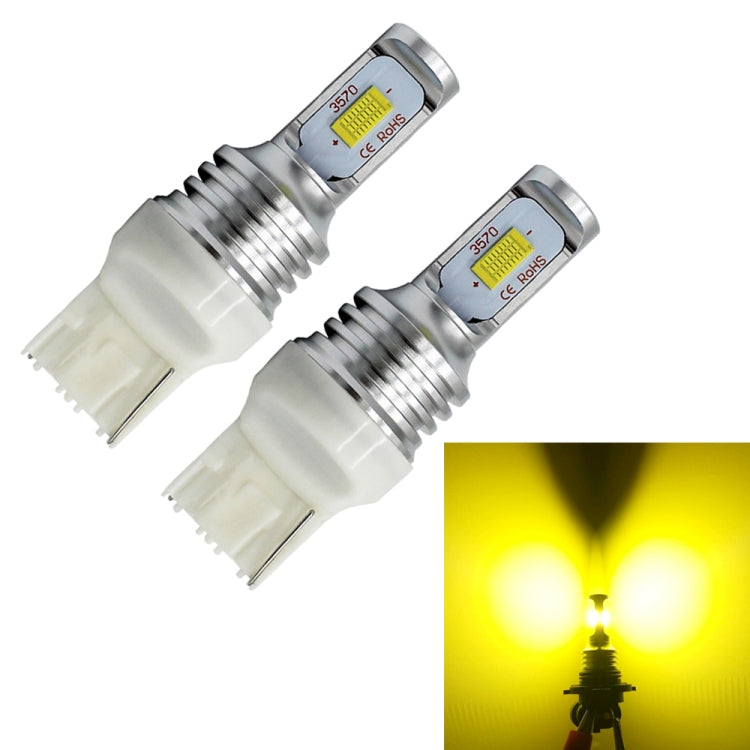 2 PCS T20/7440 72W 1000LM 6000-6500K Bright White Light Car Turn Backup LED Bulbs Reversing Lights, DC 12-24V, T20/7440 Backup Light, T20/7440
