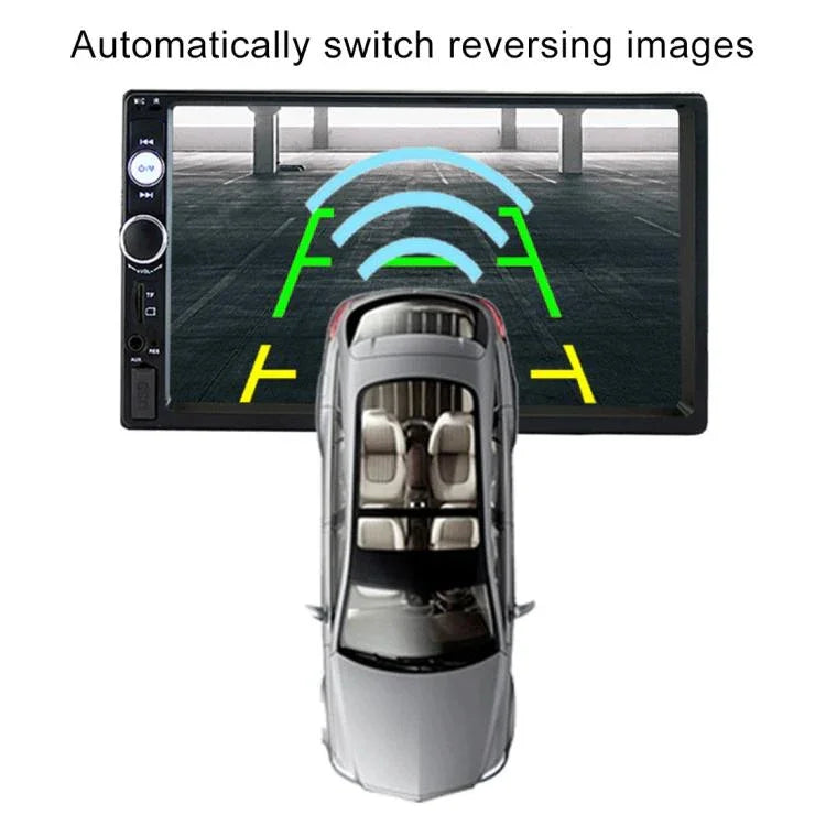 เครื่องเล่น MP5 วิทยุบลูทูธรถยนต์ 2 Din 7 นิ้ว รุ่น 7010B รองรับ FM, USB และ TF Card