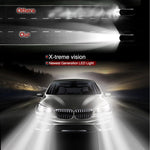 2pcs H7 18W 1800LM 6000K Waterproof IP68 Car Auto LED Headlight with 2 COB LED Lamps, DC 9-36V, H7