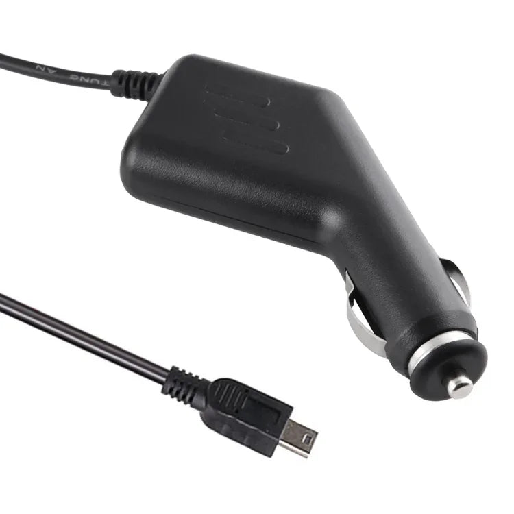 อะแดปเตอร์ชาร์จ USB ขนาดเล็กอเนกประสงค์ สำหรับกล้อง DVR รถยนต์ ระบบนำทาง GPS อินพุต 10V - 48V เอาต์พุต 5V 1.5A, ความยาวสาย: 3.5 เมตร, ความยาวสาย Mini USB: 3.5 เมตร