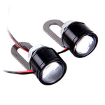 2 PCS 12V 3W Eagle Eyes LED Light For Motorcycle ，Wire Length: 45cm, Wire Length: 45cm