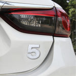 Car Vehicle Badge Emblem 3D Number One Self-adhesive Sticker Decal, Size: 3.6*4.5*0.5cm, 4, 5, 6, 7, 8, 1, 2, 3