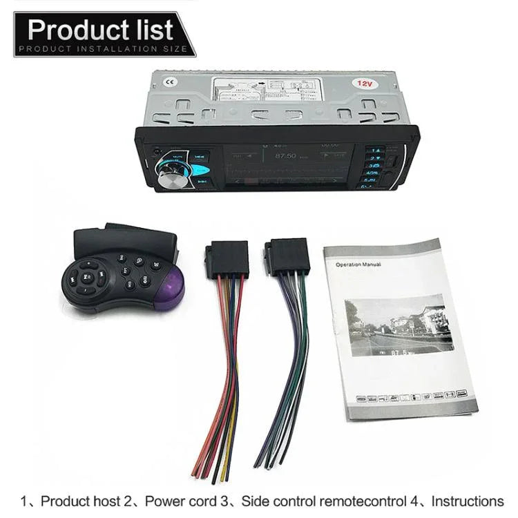 SWM-4022D เครื่องเล่น MP5 วิทยุรถยนต์ 12V หน้าจอ HD 4.1 นิ้ว รองรับ FM บลูทูธ และการ์ด TF พร้อมรีโมทคอนโทรล, SWM-4022D