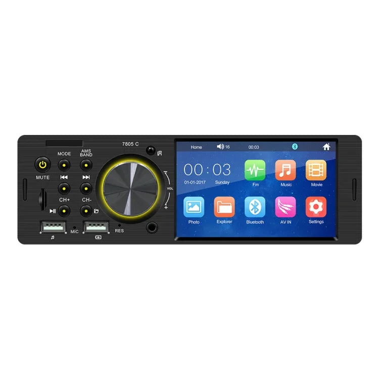 เครื่องรับวิทยุรถยนต์สากล MP5 ขนาด 4.1 นิ้ว รุ่น SWM-7805C หน้าจอสัมผัส รองรับ FM & Bluetooth & การ์ด TF พร้อมรีโมทคอนโทรล