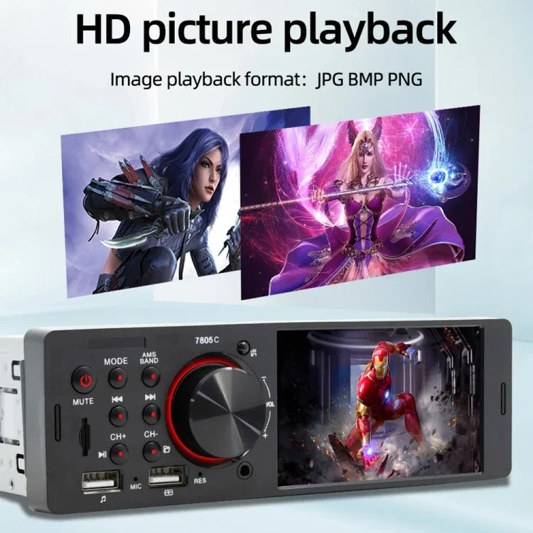 เครื่องรับวิทยุรถยนต์สากล MP5 ขนาด 4.1 นิ้ว รุ่น SWM-7805C หน้าจอสัมผัส รองรับ FM & Bluetooth & การ์ด TF พร้อมรีโมทคอนโทรล