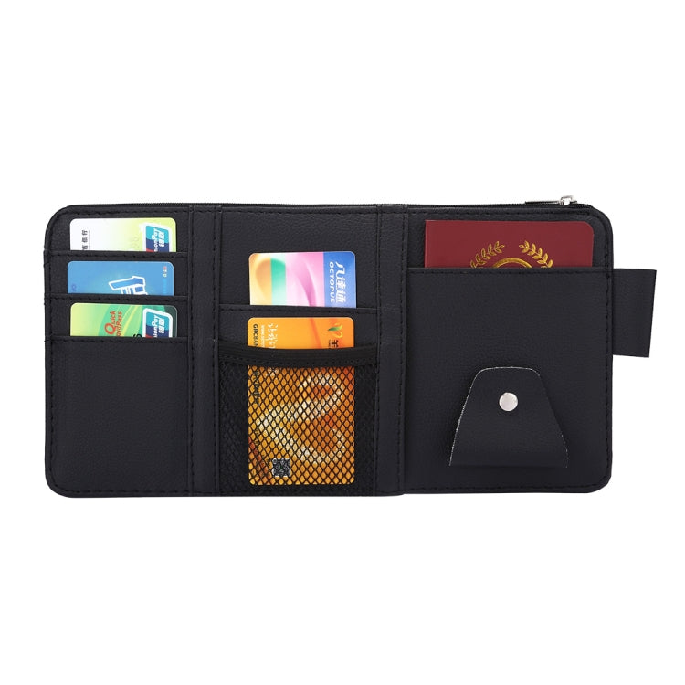 Car Sun Visor Board Paper Tissue Box CD Case Zipper Holder Card Bag Organizer, with Zipper  (Black), with Zipper, with Zipper (Yellow)